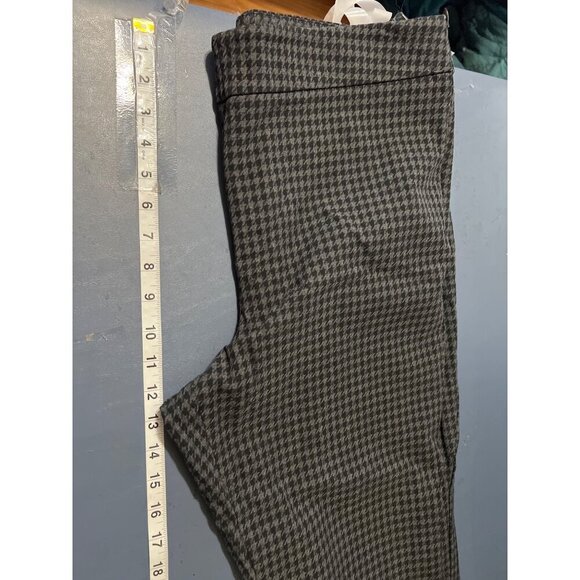 Talbots Womens Black/Gray Houndstooth Chatham Ankle Pants Size 16 Stretch - Picture 2 of 13